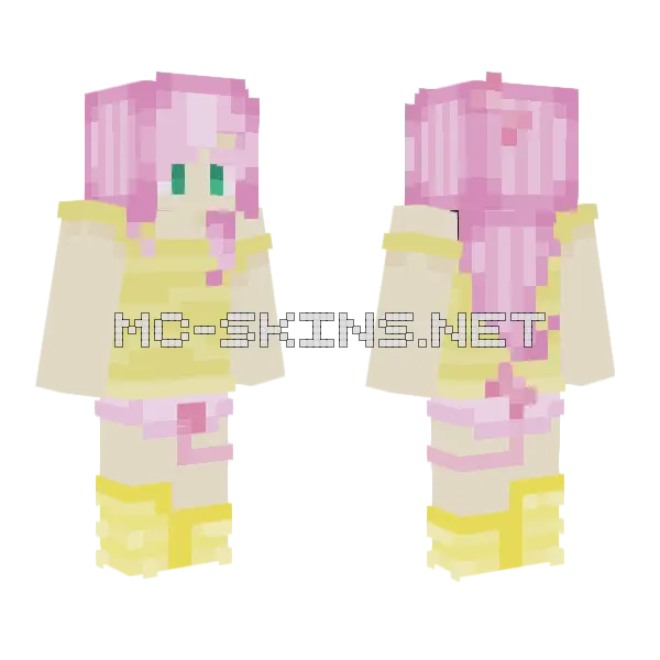 Blossom Girl Minecraft skin, front and back