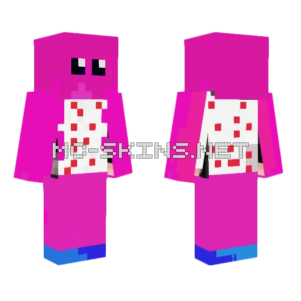 Blossom Noodle Pals Minecraft skin, front and back