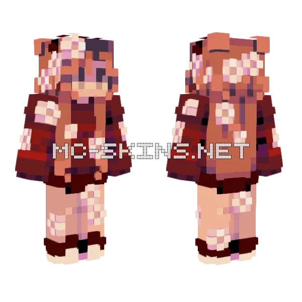 Blossoming Sweaters Minecraft skin, front and back