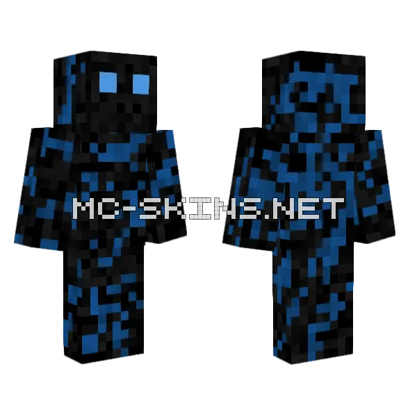 Blu Skin Minecraft skin, front and back