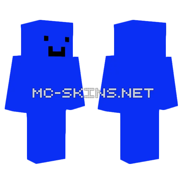 Blue and Pink Blob, front and back