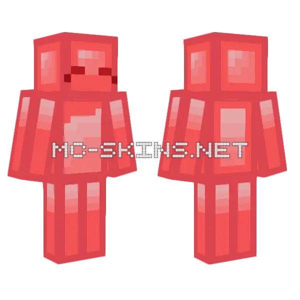 Blue and Red Duo Minecraft skin, front and back