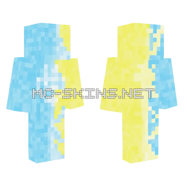 Blue and Yellow Abstract, front and back