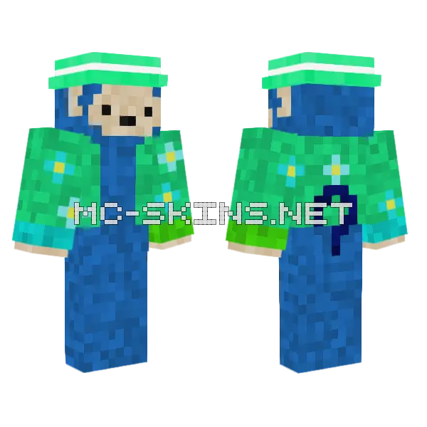 Blue Beach Monkey, front and back