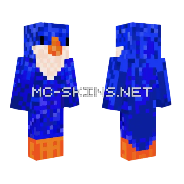 Blue Bird Skin Minecraft skin, front and back