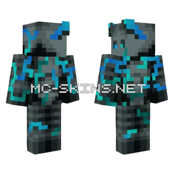 Blue Boy Minecraft skin, front and back
