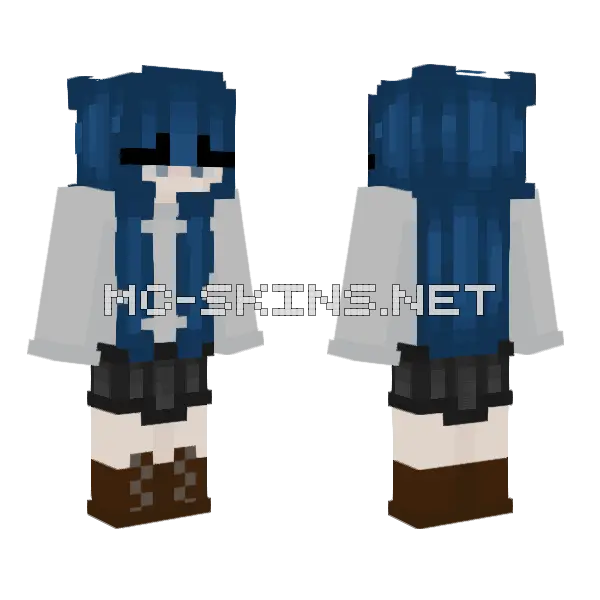 Blue Ce Minecraft skin, front and back