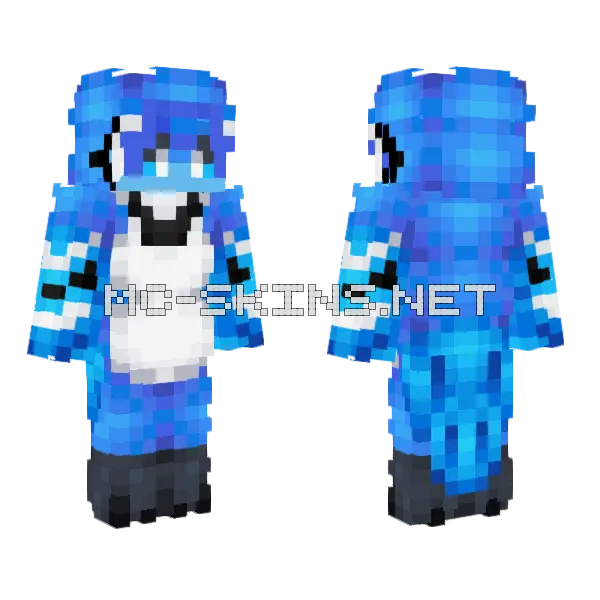Blue Character Skin Minecraft skin, front and back