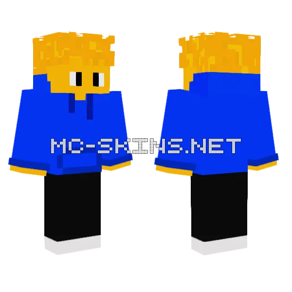 Blue Chef Outfit, front and back
