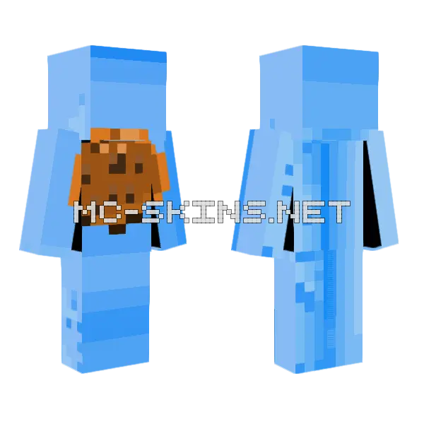 Blue Cookie Outfit, front and back