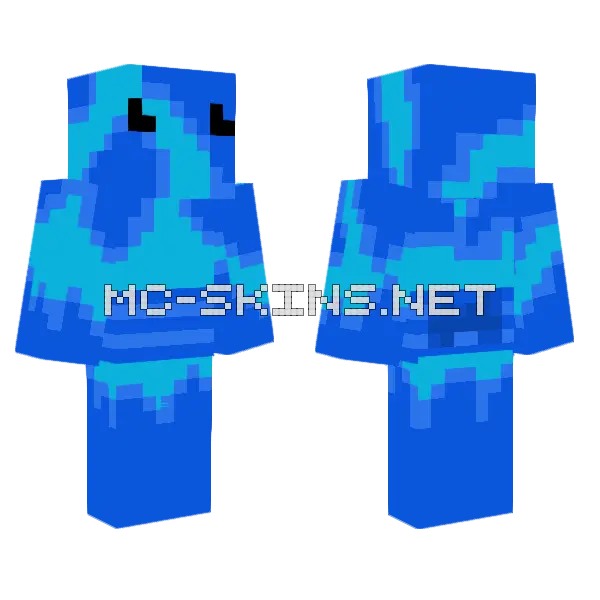 Blue Creature, front and back