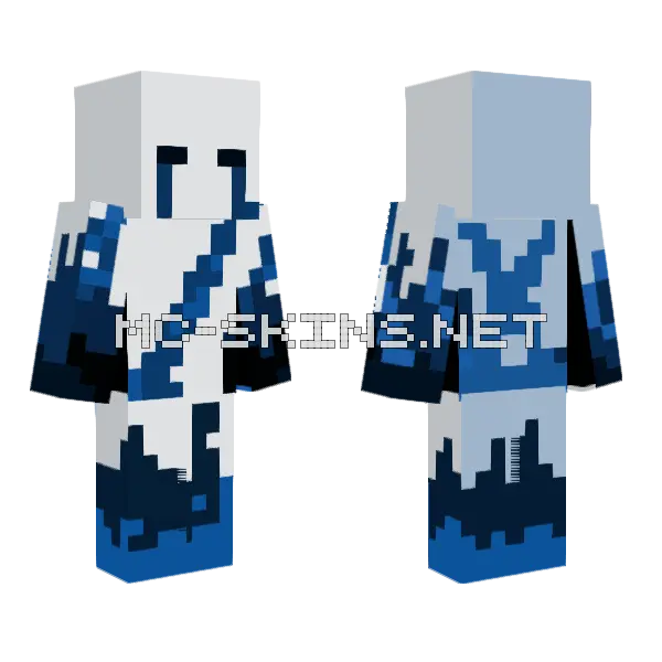 Blue Cries Minecraft skin, front and back
