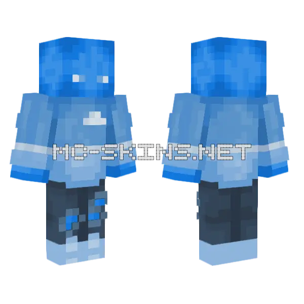 Blue Daba Dee Daba Die Minecraft skin, front and back