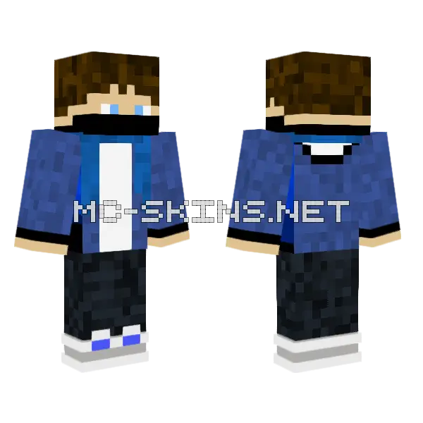 Blue Denim Outfit, front and back