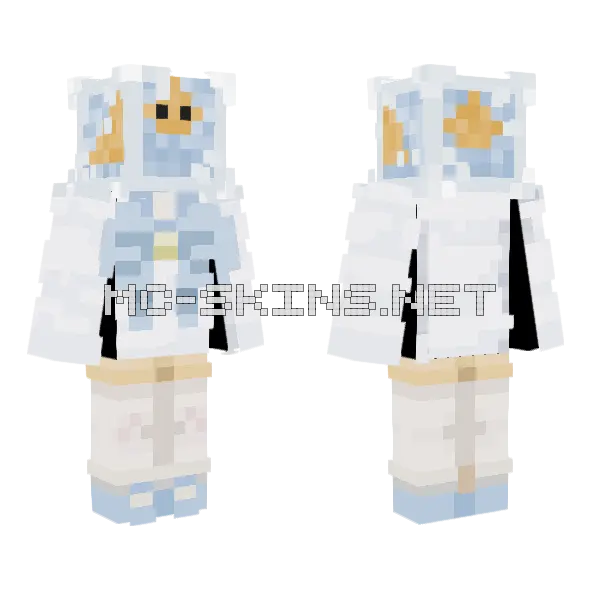 Blue Denim Outfit, front and back