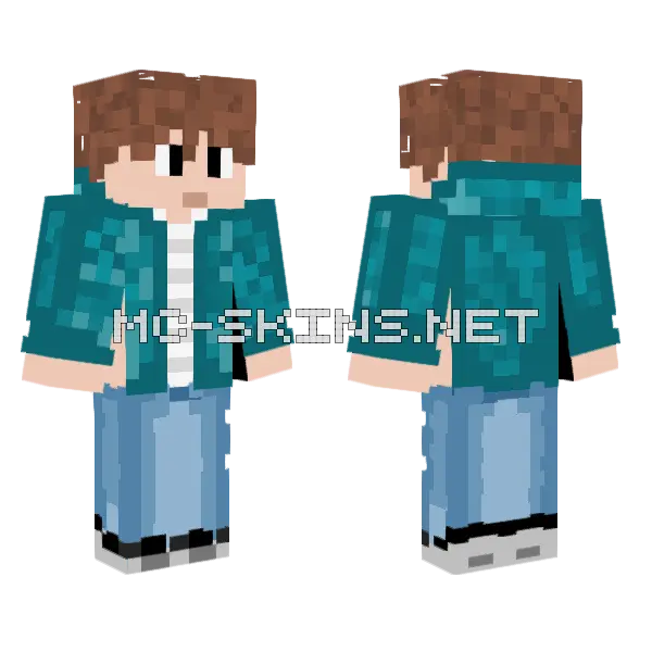 Blue Denim Overalls, front and back