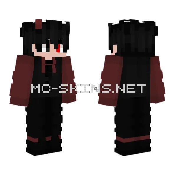 Blue Dragon Minecraft skin, front and back