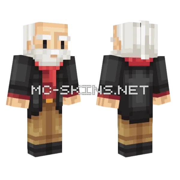Blue Dragon Minecraft skin, front and back