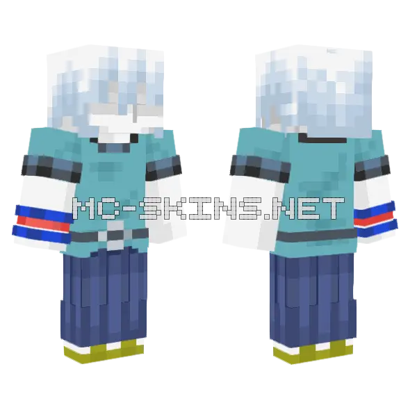 Blue Dragon Suit, front and back