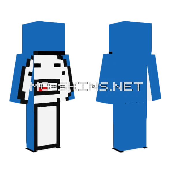 Blue Dream Minecraft skin, front and back