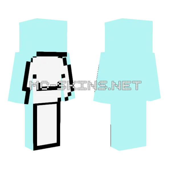 Blue Dream Minecraft skin, front and back
