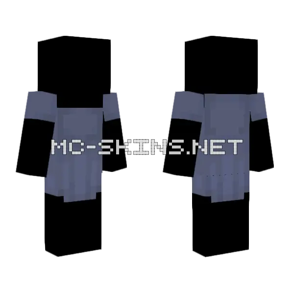 Blue Dress Minecraft skin, front and back