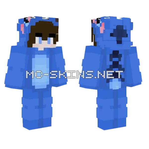 Blue Fennec Fox, front and back