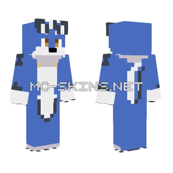 Blue Fox Warrior, front and back