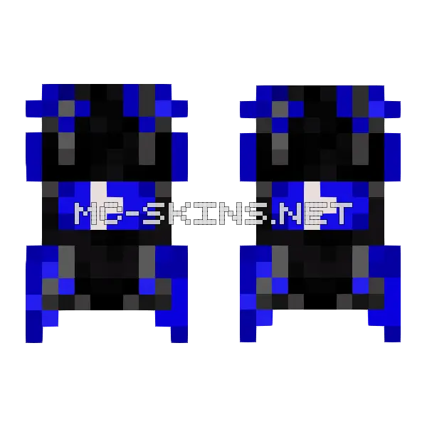 Blue Framed Cross cape, outside and lining