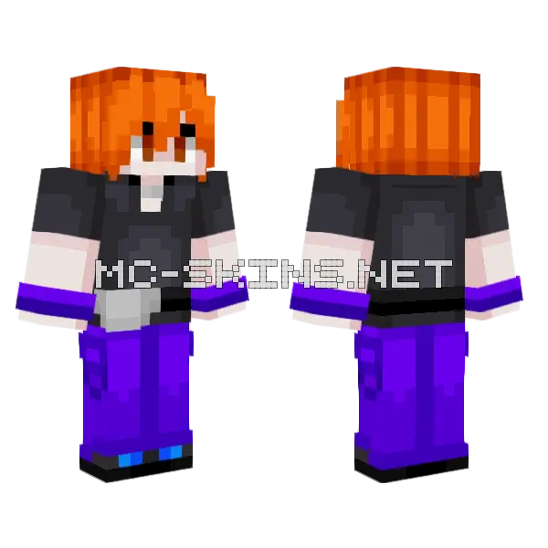 Blue From Pokemon Frlg Minecraft skin, front and back