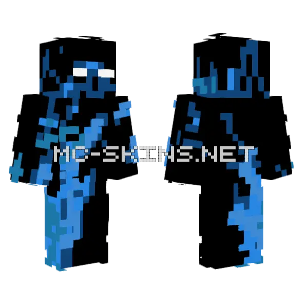 Blue Guy Skin Minecraft skin, front and back
