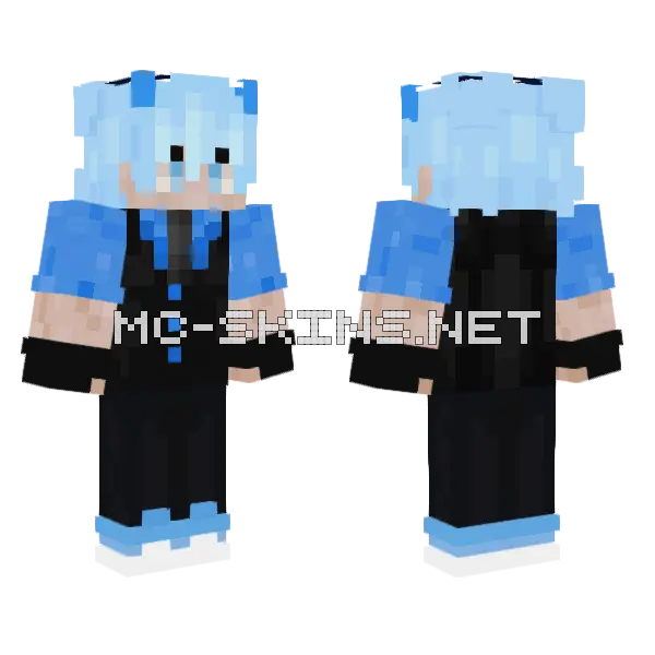 Blue Haired Girl, front and back