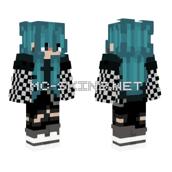Blue Haired Girl, front and back
