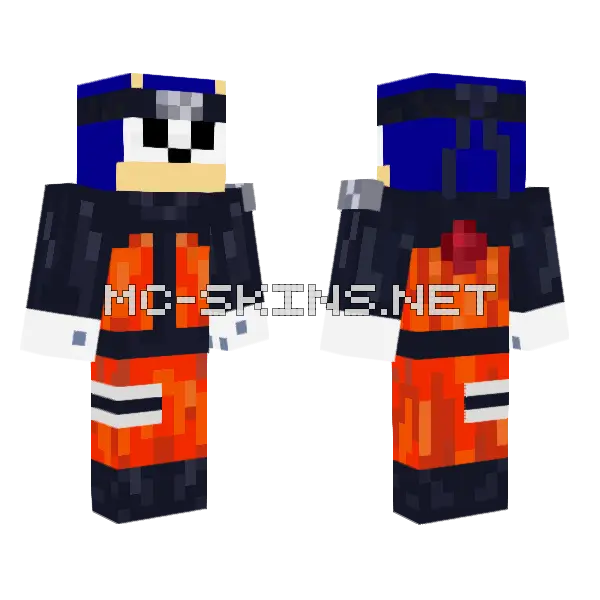 Blue Haired Shinobi, front and back