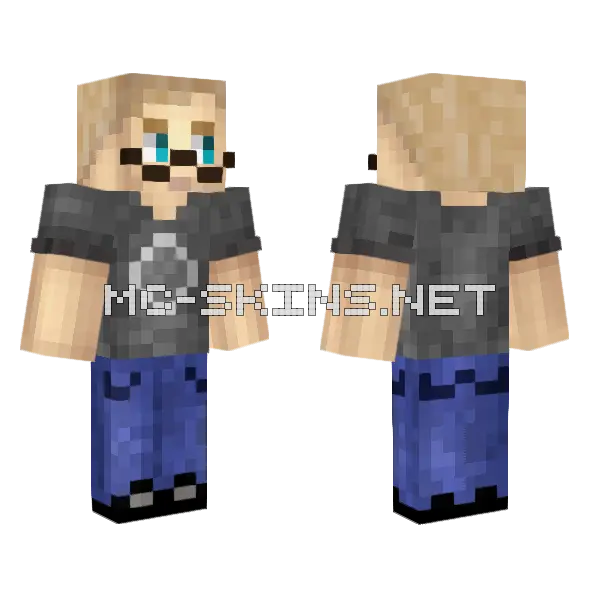 Blue Hoodie Girl, front and back