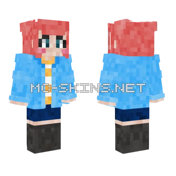 Blue Idol Outfit, front and back