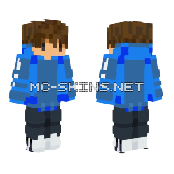 Blue Jacket Kid, front and back