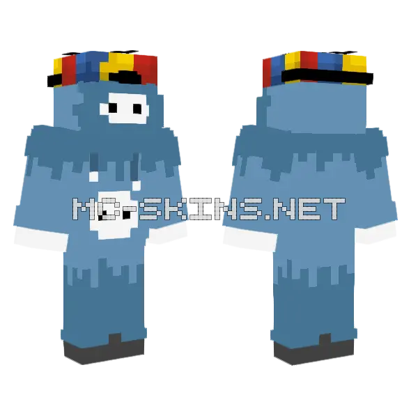 Blue Jester Hat, front and back