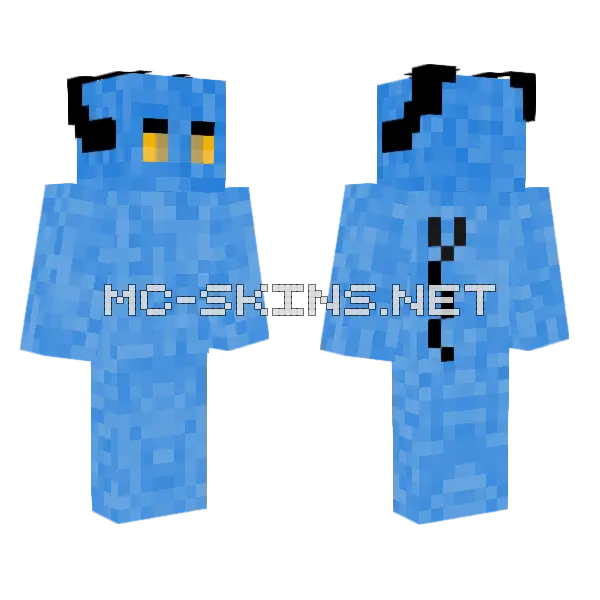 Blue Jester Outfit, front and back