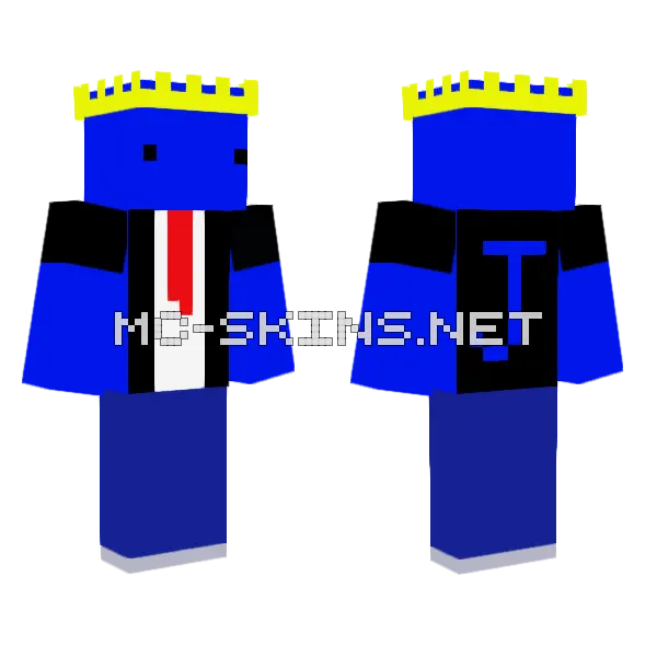 Blue Jettism Suit, front and back