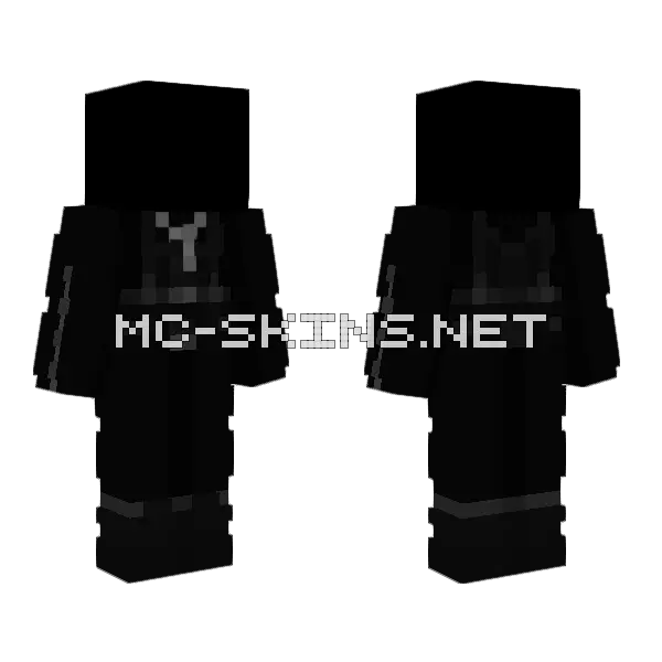 Blue Kirby Minecraft skin, front and back