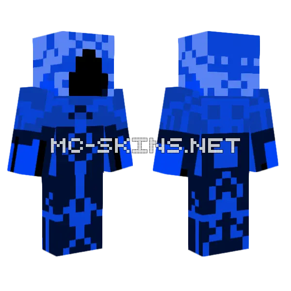 Blue Knight Armor, front and back