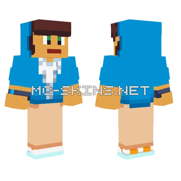 Blue Linksu, front and back