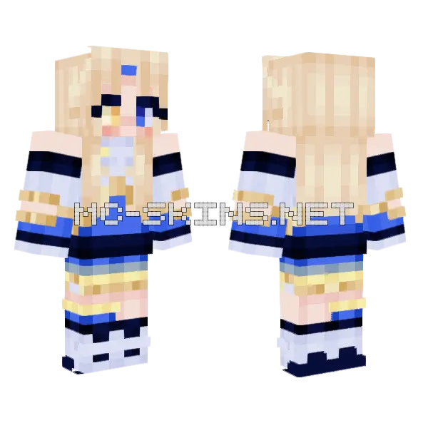 Blue Mage Princess, front and back
