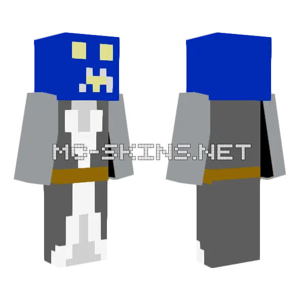 Blue Mage Robes, front and back