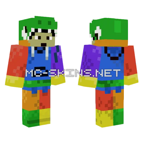 Blue Monster Suit, front and back