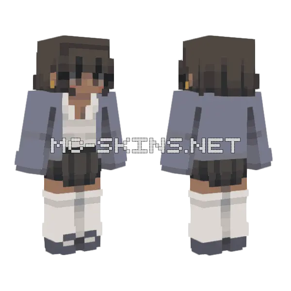Blue Moon Skin Minecraft skin, front and back