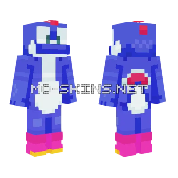 Blue Penguin Suit, front and back