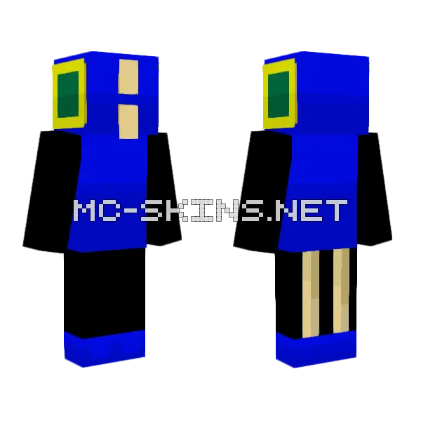 Blue Robot, front and back