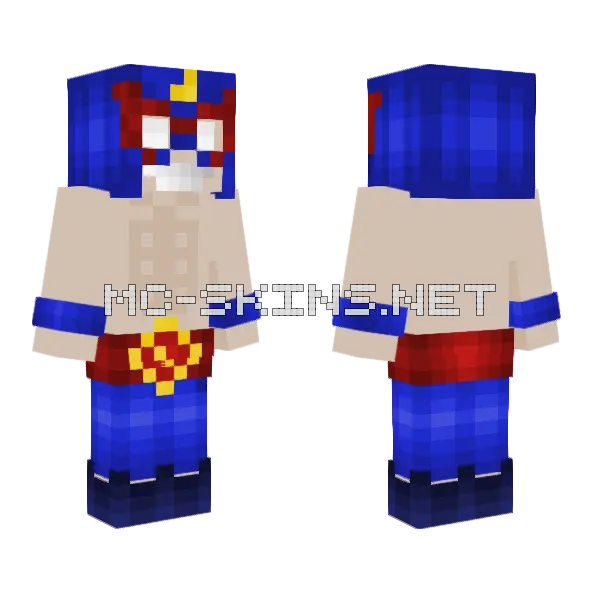 Blue Sailor Outfit Minecraft skin, front and back